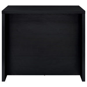 Topanga Engineered Wood Freestanding Home Bar Black