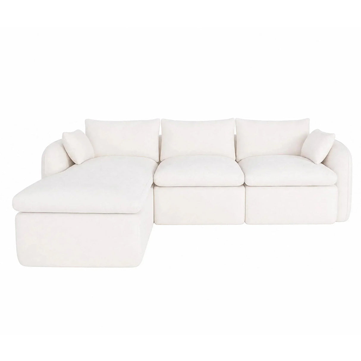 Fully Sponge Compressed Sectional Sofa