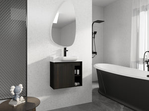 24" Wall-Mounted Bathroom Vanity