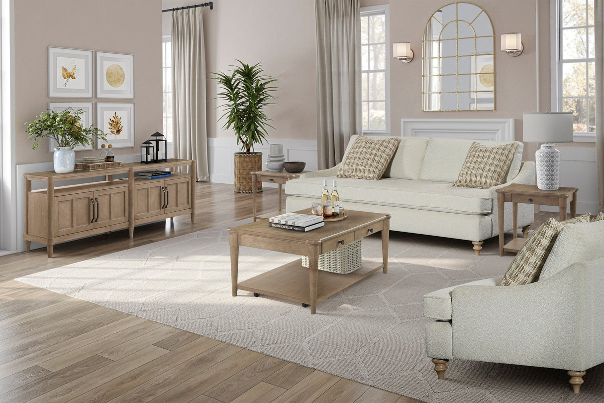 4-Door Sideboard with Open Storage