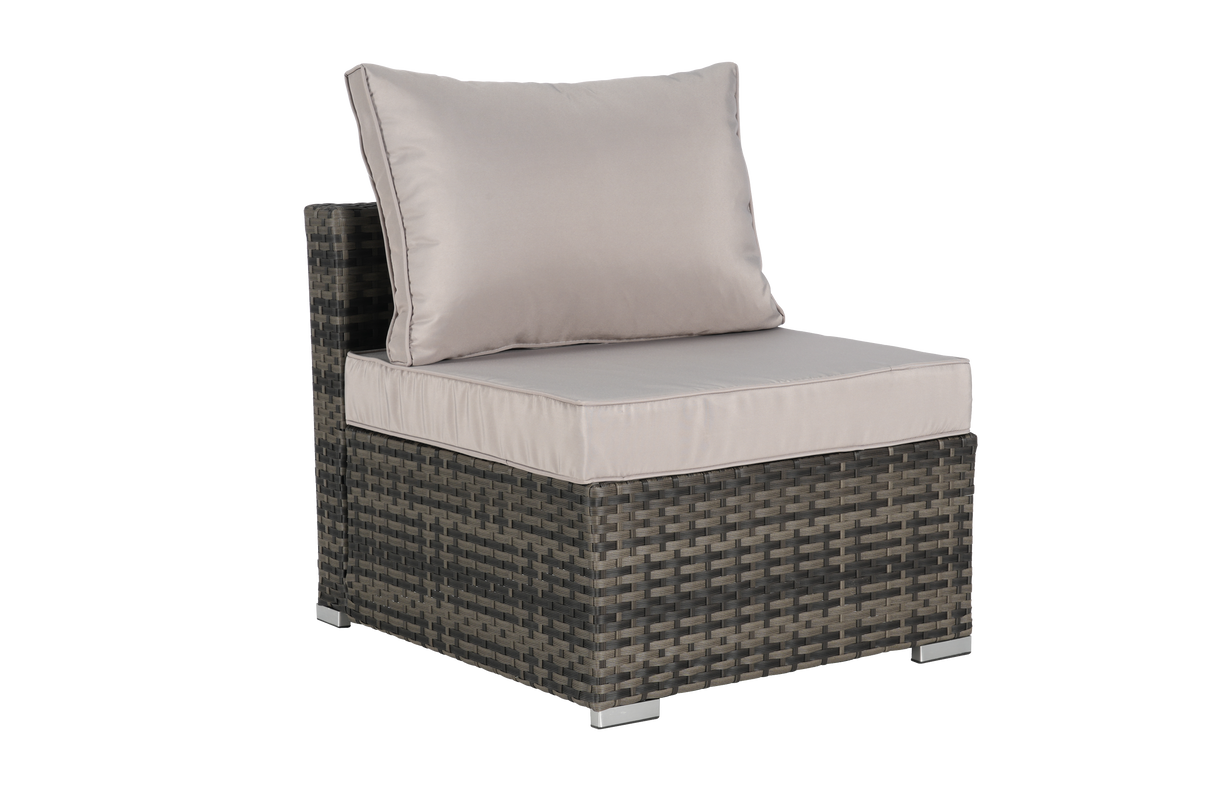 8 Pieces Outdoor Patio Sectional Sofa Couch,Wicker Furniture Conversation Sets with Washable Cushions & Glass Coffee Table for Garden, Poolside, Backyard