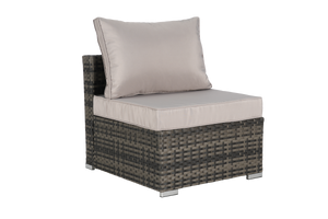 8 Pieces Outdoor Patio Sectional Sofa Couch,Wicker Furniture Conversation Sets with Washable Cushions & Glass Coffee Table for Garden, Poolside, Backyard