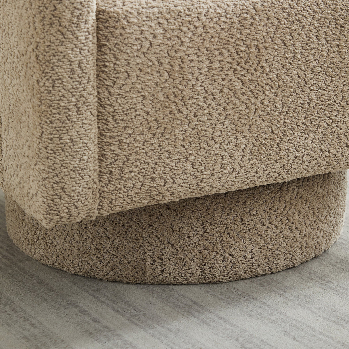Stonewell Square Swivel Accent Chair with Open Back