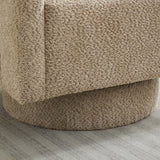 Stonewell Square Swivel Accent Chair with Open Back