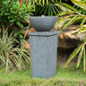 Zen Bowl Water Fountain, Outdoor Bird Feeder / Bath Fountains, Relaxing Water Feature For Garden