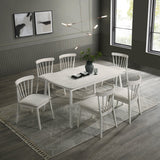 Modern Spindle Back Dining Chairs, Set of 2