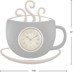 Plastic Farmhouse Style Latte Cup Clock