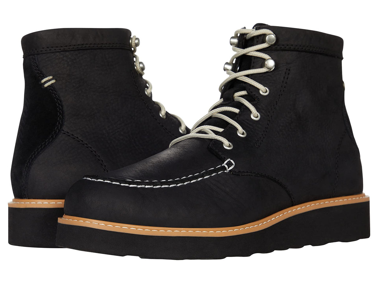 Kodiak Scotia Black Moccasin Vamp Wedge Shoes