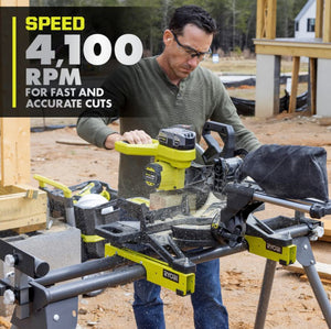 Open Box - RYOBI 18V ONE+ HP Brushless Cordless 10-inch Mitre Saw Kit with 4.0 HP Battery and Charger