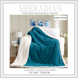 Home essentials corduroy sherpa throw