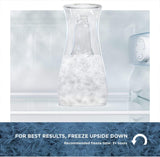 Funny Freezer Glass Gift for Dad for Birthday/Christmas (Freezable Ice Liquid-Gel) Chiller Cooling Cup - Upside Down Beer Bottle Best Dad Ever (Gift Boxed)