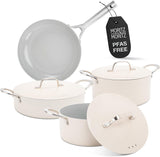 7-Piece Cast Aluminum Cookware Set with Lids