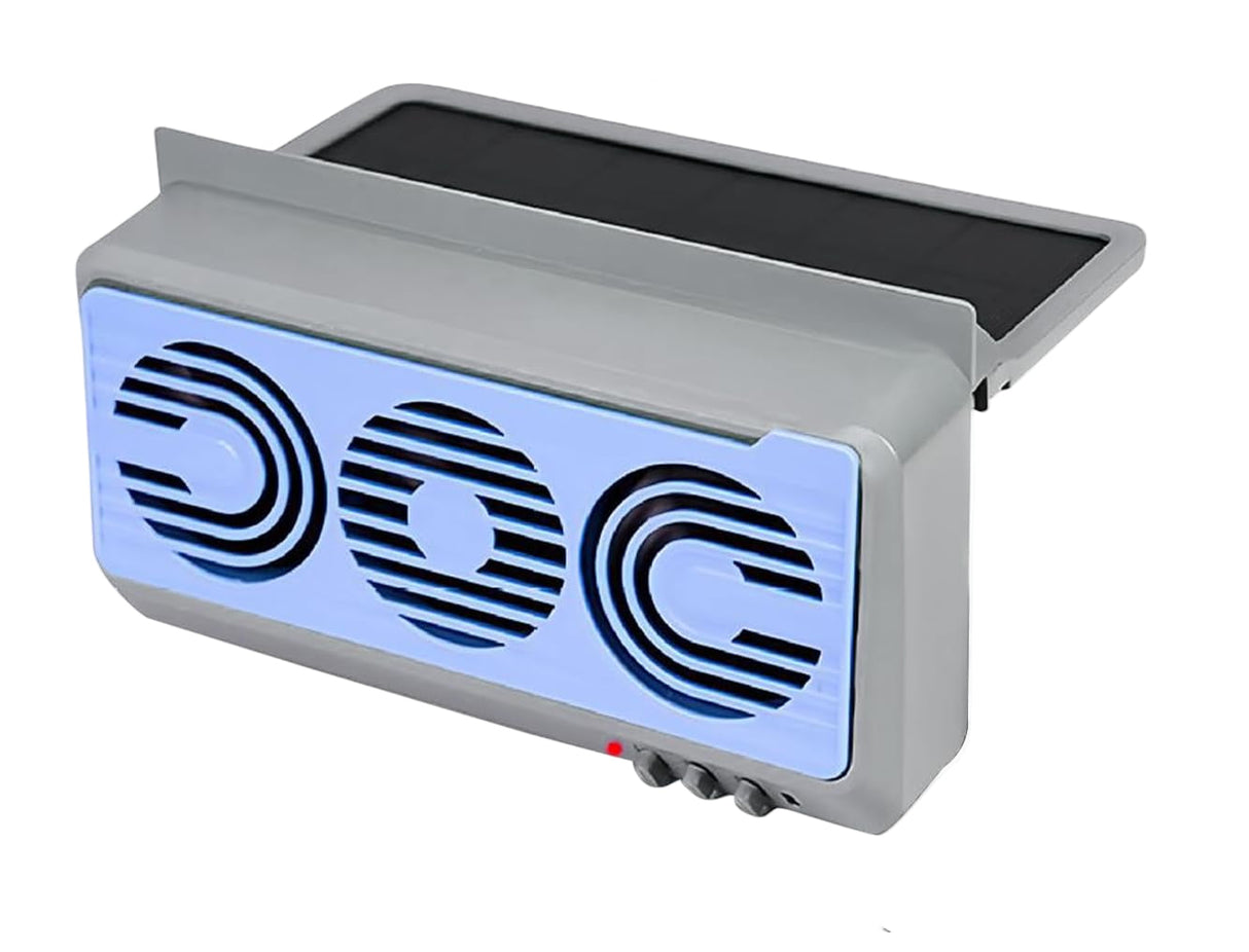 Solar Car Window Fan Dual Duct Air Vent 5W Panel