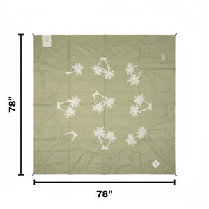 Baby Beach Splash Mat Green, 1 Piece, 78.74 x in Waterproof Polyester Portable Foldable
