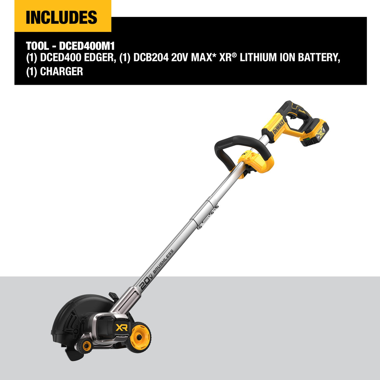 Open Box -  DEWALT 20-Volt Lithium-Ion Cordless Edger Kit with 4 Ah Battery and Charger