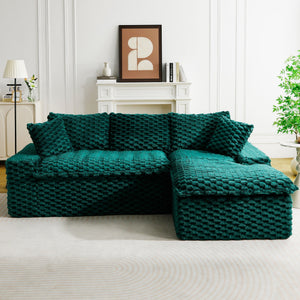 Modular Sofa, Convertible Twin Seat With Chaise Lounge