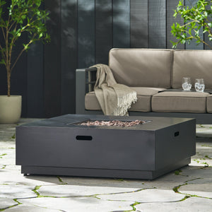 39'' SQUARE IRON FIRE PIT - 50 000 BTU (Tank cover not Included)