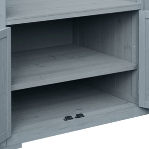 K&K 80.5' Outdoor Kitchen Island for Big Green Egg & Blackstone Griddle