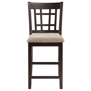 Lattice Back Counter Height Stools (Set of 2)