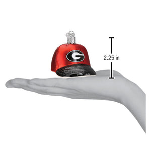 Georgia Baseball Cap Christmas Ornament