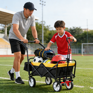 Folding Wagon Collapsible Outdoor Utility Wagon