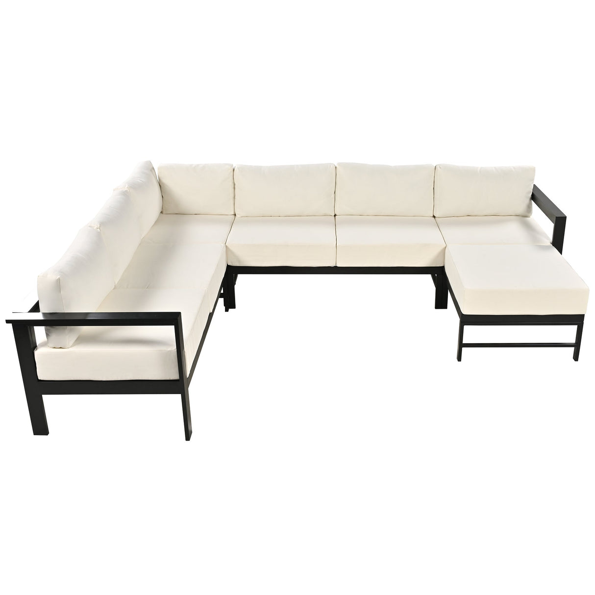 U-Style U-Shaped Outdoor Sectional Sofa Set