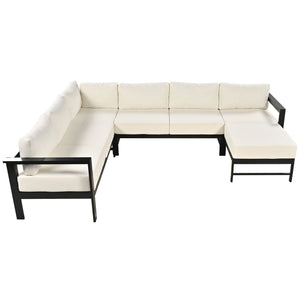 U-Style U-Shaped Outdoor Sectional Sofa Set