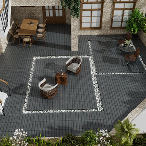 Patio Deck Tiles, Pack Of 22