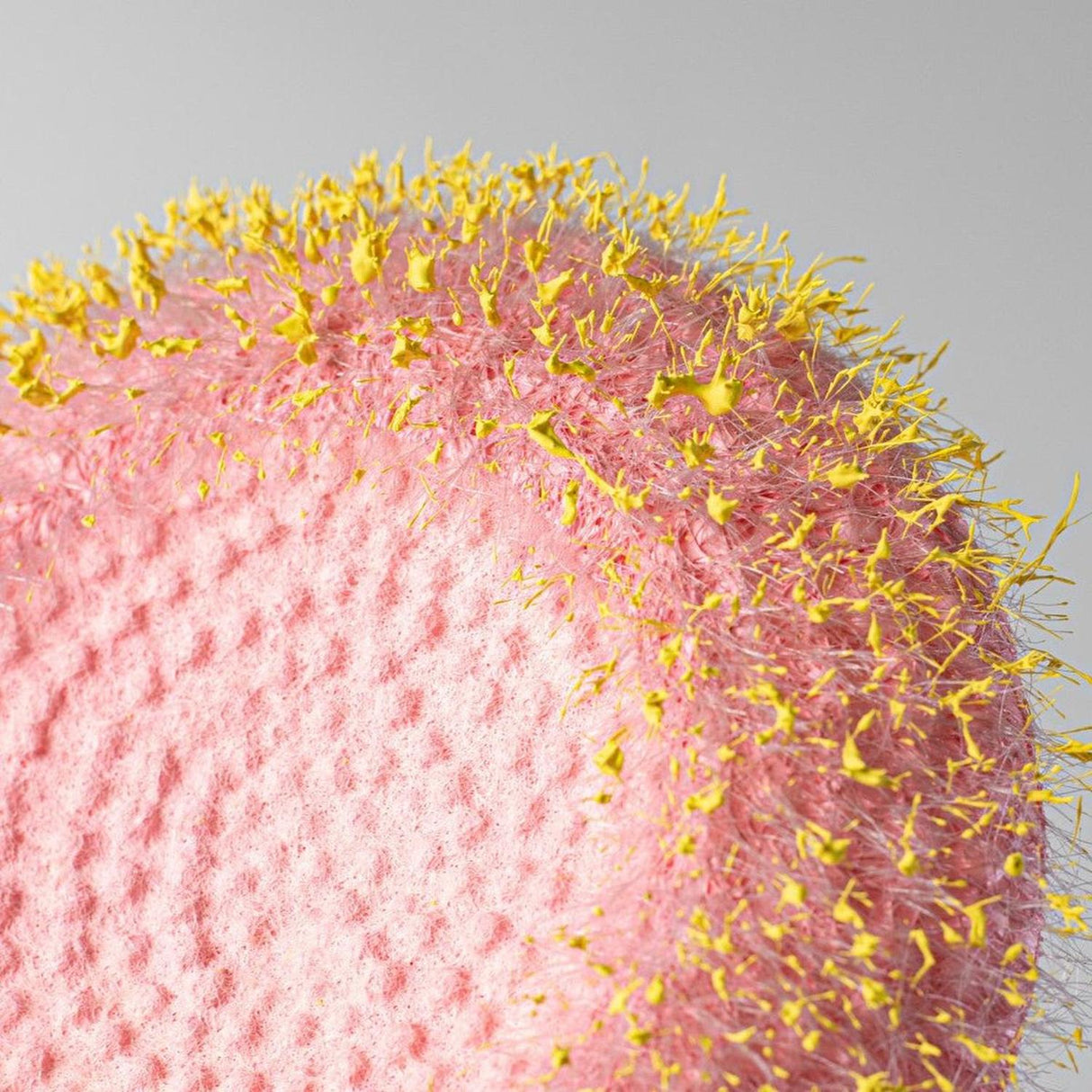 6.25" Flower Head Center: Pink/Yellow