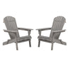 Oversize Outdoor Folding Adirondack Chair, Patio Chair For Garden