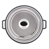 MASTERPAN Nonstick Stovetop Oven Grill Pan & Stainless Steel Lid, Black 12" (30cm)