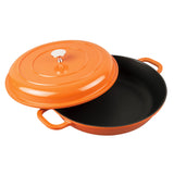 MASTERPAN Nonstick Dutch Casserole, Orange 3 Qt. 11" (28cm)