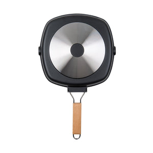 MASTERPAN Nonstick Grill Pan with Folding Handle, 8" (20cm)