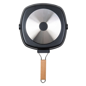 MASTERPAN Nonstick Grill Pan with Folding Handle, 11" (28cm)