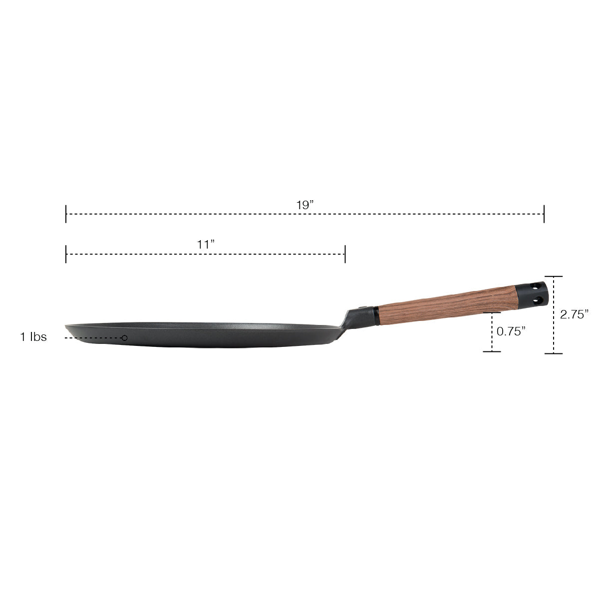 MASTERPAN Nonstick Crepe Pan and Griddle, 11" (28cm)