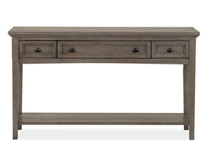 Paxton Place - Rectangular Sofa Table - Dovetail Gray