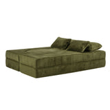 Queen Size Foldable Sofa Bed Chenille Futon Sofa Couch
