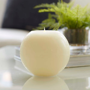 Simplux led round candle with moving flame and remote (set of 2)