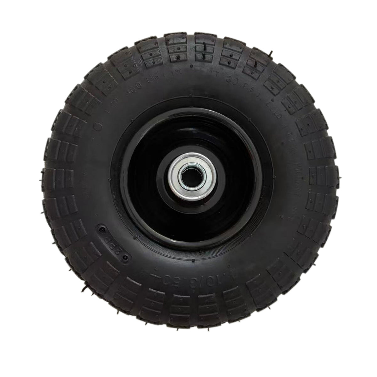 Air Wheels 410/3.50-4 10-Inch Replacement Part with Iron Construction - Black