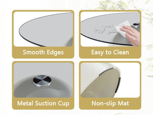 Nesting Coffee Table Set of 3 with Glass Desktop