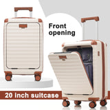 Deluxe 5-Piece Hard side Luggage Set With USB & TSA Security
