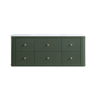48" Wall Mounted & Floating Single Bathroom Vanity