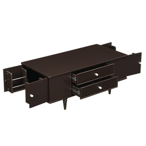 Modern Rectangle Coffee Table with Four Drawers