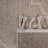 NAAR Guros Collection 4X6 Cream /Trellis Indoor/Outdoor Area Rug