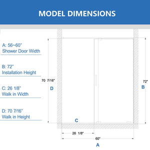 Semi-Frameless Sliding Shower Door