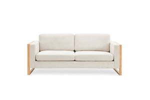 Modern Sofa With Solid Wood Legs, 3 Seater