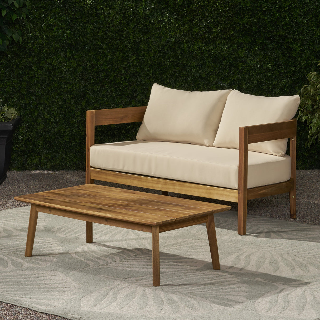 Brooklyn Loveseat and Coffee Table Set for Living Room