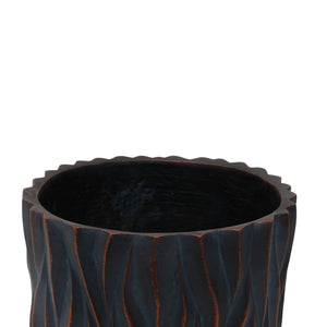 Large Round Planters Set of 2 with Drainage Holes - Magnesium Oxide
