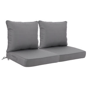 24x24 Inch Outdoor Deep Seat Cushion Set - Waterproof Fade-Resistant Patio Furniture Cushions
