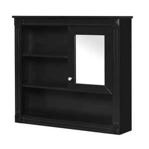 Wall-Mounted Bathroom Cabinet With Mirror And Adjustable Shelves
